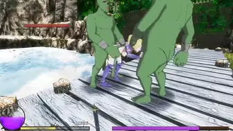 Elf Knight Gisele 3d Hentai Game Gameplay . Cute Elf Girl in Sex with Men in Forest