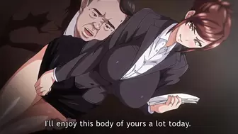 SECRETARY WIFE CHEATS WITH HUSBAND'S BOSS | HENTAI NTR