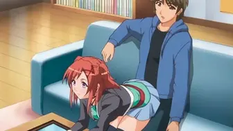 Step Brother Gets A Boner When Step Sister Sits On Him - Hentai [Subtitled]