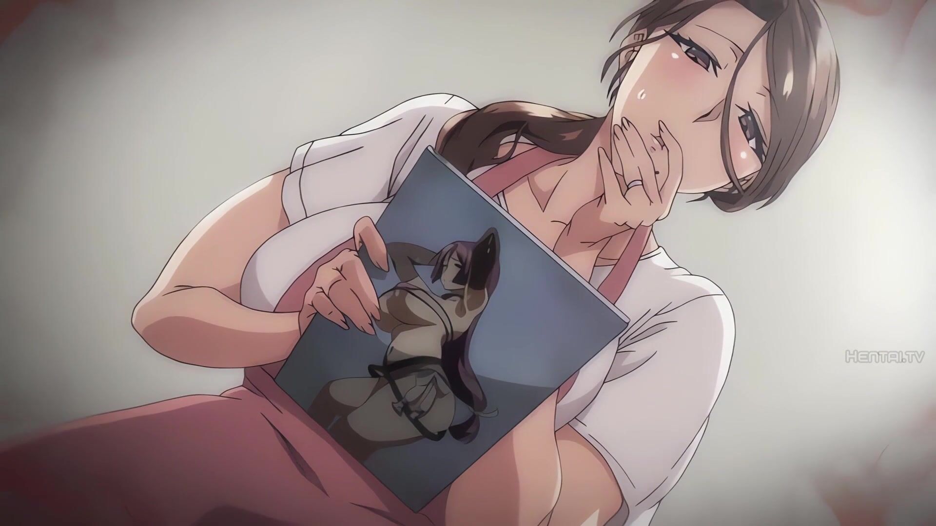 A seductive woman with a knowing look