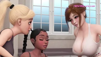 ▸ Two Horny Shemales Fuck Rough in the Breakroom of a Busy Supermarket After Hours