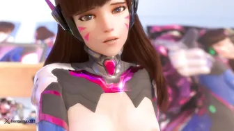 Dva intro gets interrupted  -hentai anime