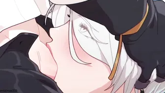 2b give blowjob  -hentai anime