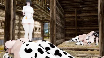 Chubby Asian Cowgirls with Milking Tits Banged Hard by Farmers (3D Hentai Parody) En