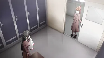 Two Horny Lesbians Masturbate Together and Kissing (Hentai xxx)