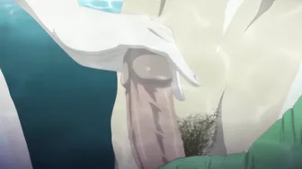 Cheating with Hairy Babe in Sauna While her Girlfriend Waiting Outside (Hentai)