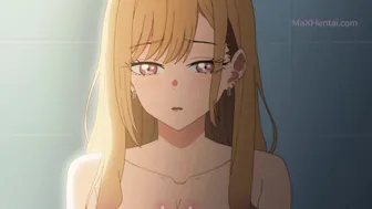 Hot Bathroom xxx with Horny Stepsis: Marin x Gojo (Hentai Parody) Eng Sub