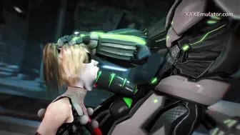 Harley Quinn X Cyber Grid: Doggy, Deepthroat, Riding (3D Gameplay) 60 Fps