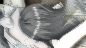 Slutty big tits hentai brunette