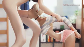 Massive Deepthroat for Petite Blonde Girlfriend (3D Gameplay) Futunari