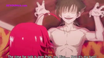 RIAS x ISSEI: Hot Striptease with Deepthroat and Cum Swallow - Hentai Anime