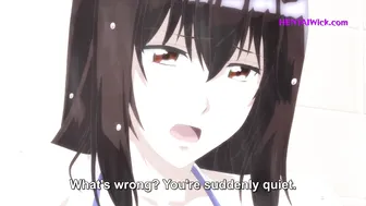 Hentai - First Time in the Women's Bath: Hairy Pussy Touch in the Public Steam Room