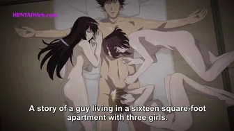 Hentai - First Time in the Women's Bath: Hairy Pussy Touch in the Public Steam Room