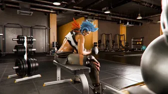 Hardcore Anal xxx with BBC Personal Trainer in the GYM (Realistic 3D Anime)