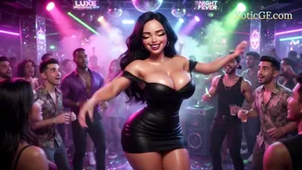 Gorgeous Woman Gets Caught in a Crazy Night Club (AI Generated)