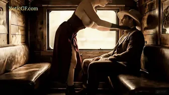 xxx on the Train with a Random Babe, Vintage Retro AI Porn