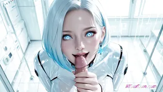 Hot synthetic beauty gets wild doggy-style xxx & dripping lab facial (AI Porn)
