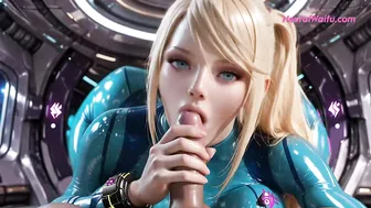 Samus Aran locks you in her silent ship & turns every mission into intense hot xxx