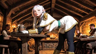 Frieren Inspired Elf Mage Cosplay Gangbang (AI Porn) Anime
