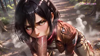 Mikasa Ackerman's secret forest encounter with titan Eren