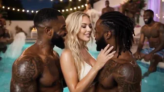 AfterParty: Petite Blonde First Experience with Big Black Cock (AI Porn)