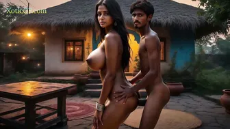 Big Titted Indian Bhabhi Stepmom Cheats on her Husband with Stepson (AI Porn)