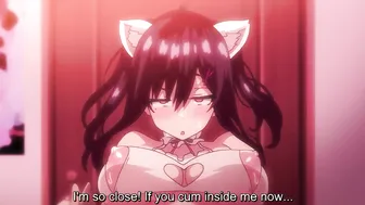 Busty hentai girl having sex with the perverted neighbor.