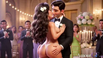 3D Bride Gets Naked on All Fours at Wedding Reception