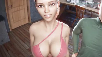 Unfaithful Wife Amanda Cheats on her Boring Hubby with BBC Artist (3D Sexgame)
