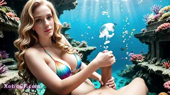 Underwater Sex in the Sea with Busty Mermaid Milf (AI)
