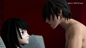 Newbie pair takes deep strokes while everyone watches the demo • 3D Hentai