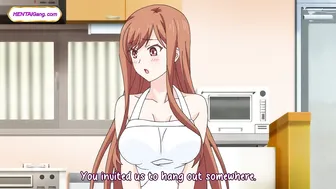 Anime beauty takes hard cock before breakfast in her kitchen