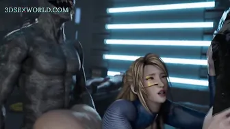The Queen of Semen: Samus Impregnated after a Wild Gangbang (3D Anime)