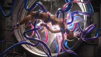Judy Alvarez Trapped by a Terrifying Space Tenta (3D Animation)