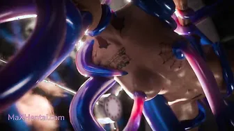 Judy Alvarez Trapped by a Terrifying Space Tenta (3D Animation)