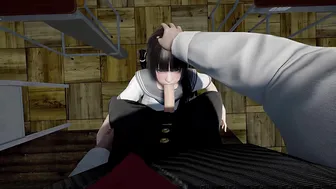 3D Schoolgirl Blows Teacher