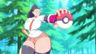Pokemon waifu gets her gigantic ass wrecked in the forest